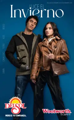 Vista previa las ofertas de la tienda Del Sol y Woolworth - Catálogo Luce el Invierno desde el 06/11/2025 