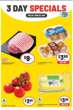Preview of catalogue 3 Day Specials NT from shop IGA valid 23/01/2026