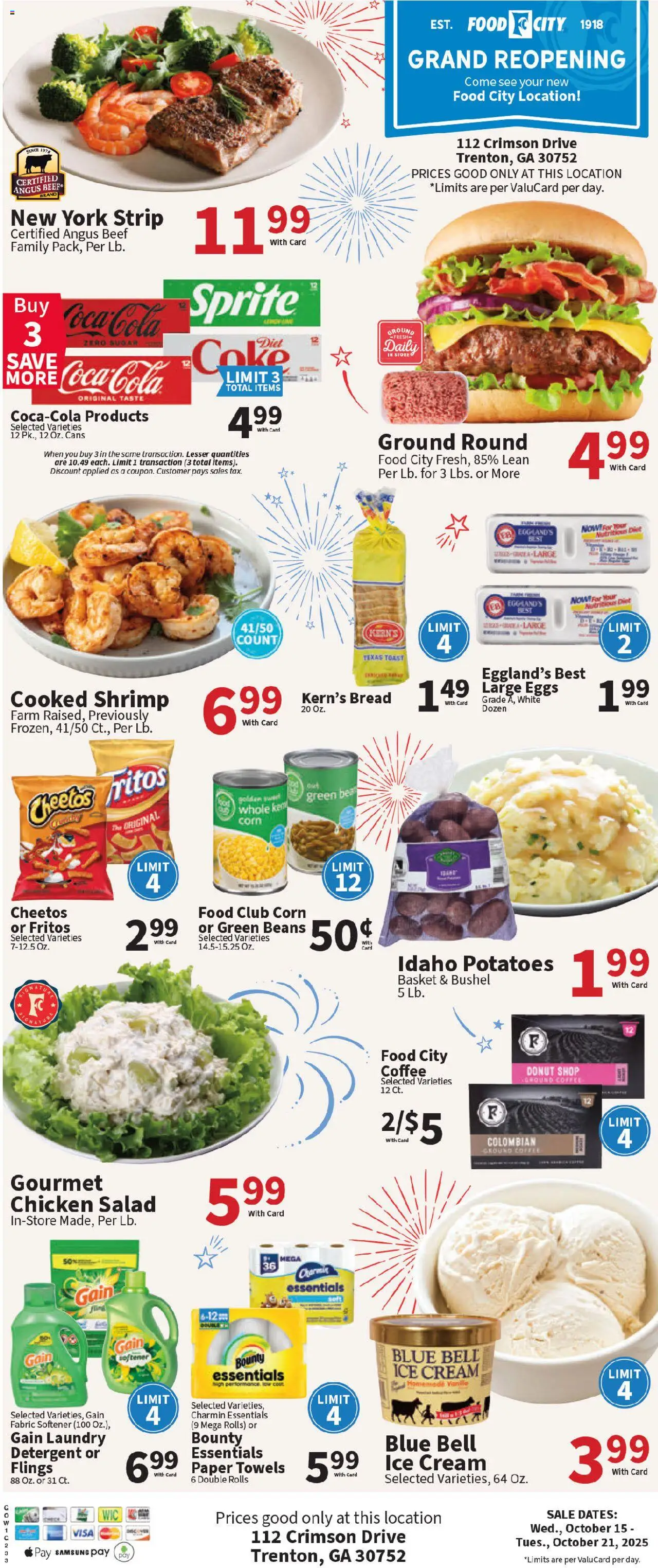 Food City Grand Opening from 10/15/2025 - Flyer - Page number 1