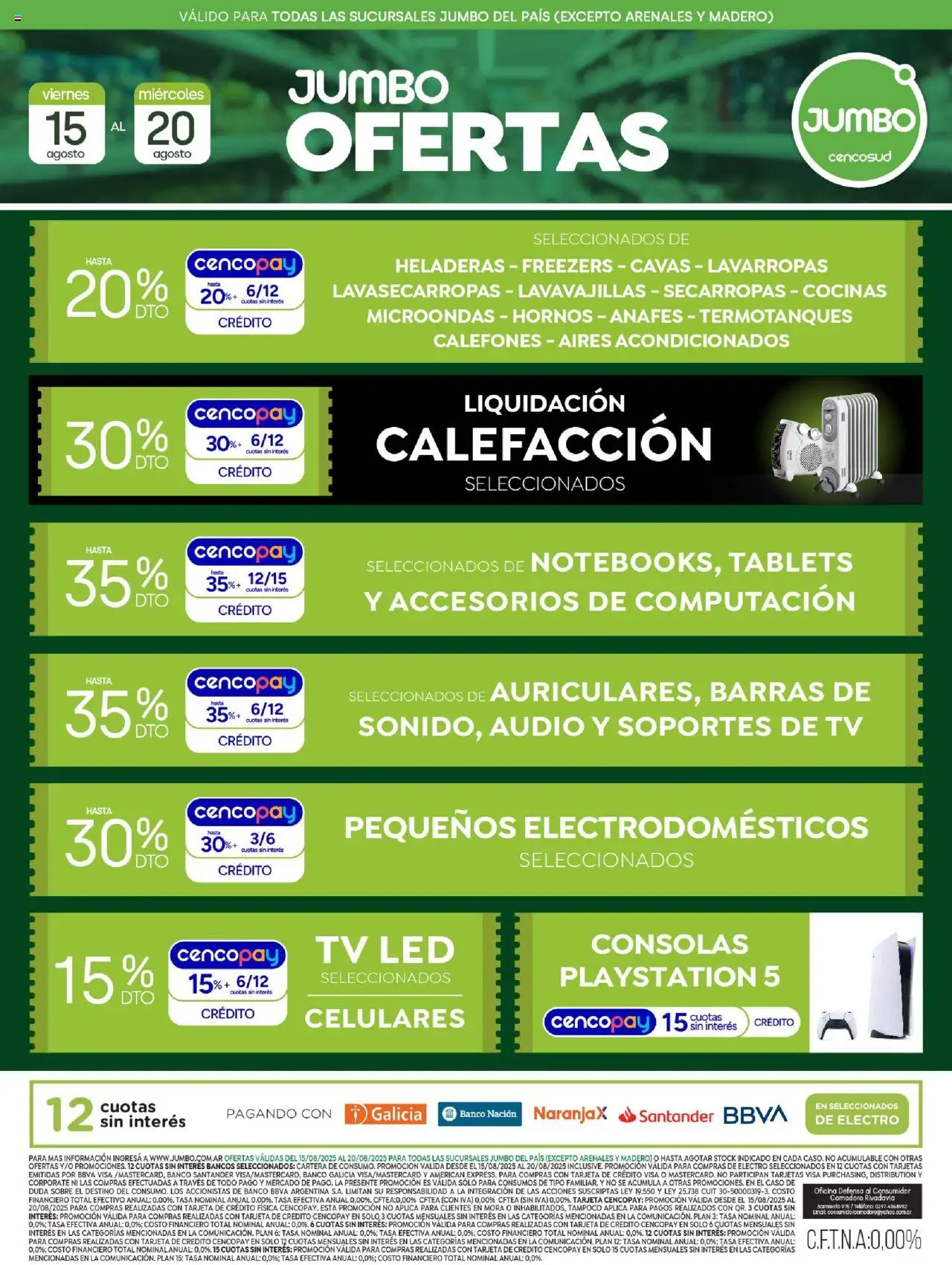 Jumbo Oferta | Electro del 15/08/2025 >> Catálogo