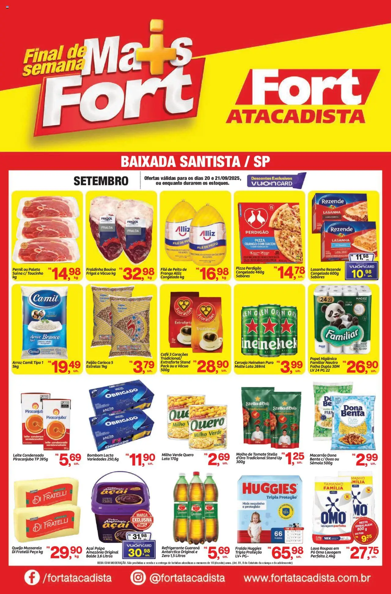 Fort Atacadista folheto "Ofertas Final de Semana" válido a partir de 20/09/2025 - número de página 1