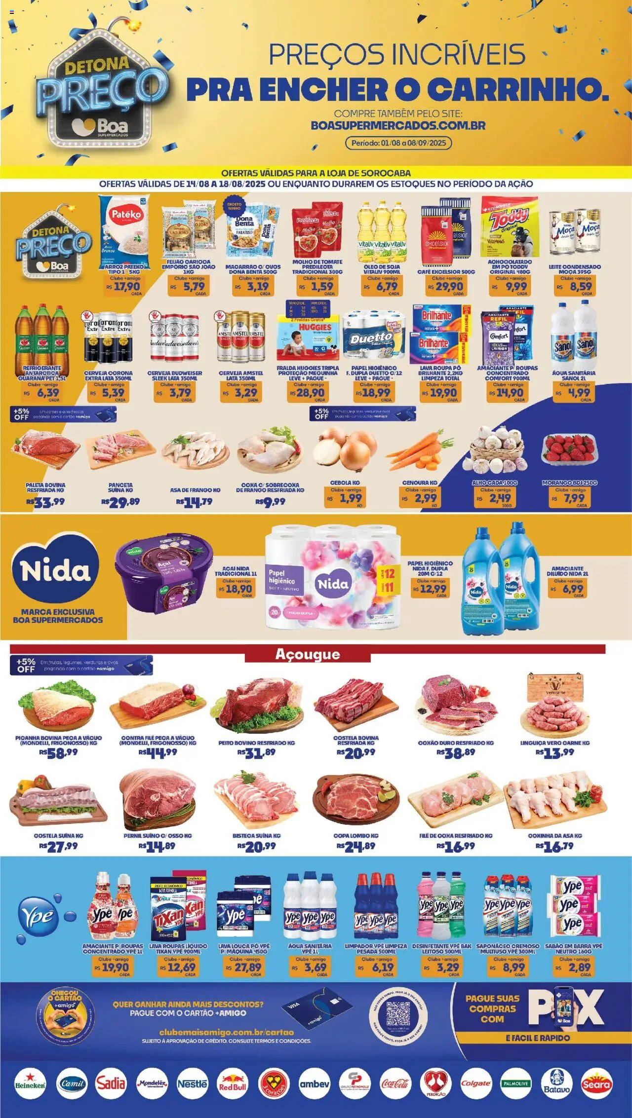 Boa Supermercados folheto "Ofertas da semana" válido a partir de 14/08/2025 - número de página 1