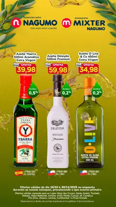 Pré-Visualização do folheto "Ofertas Azeites" da loja Nagumo válido a partir de 16/10/2025