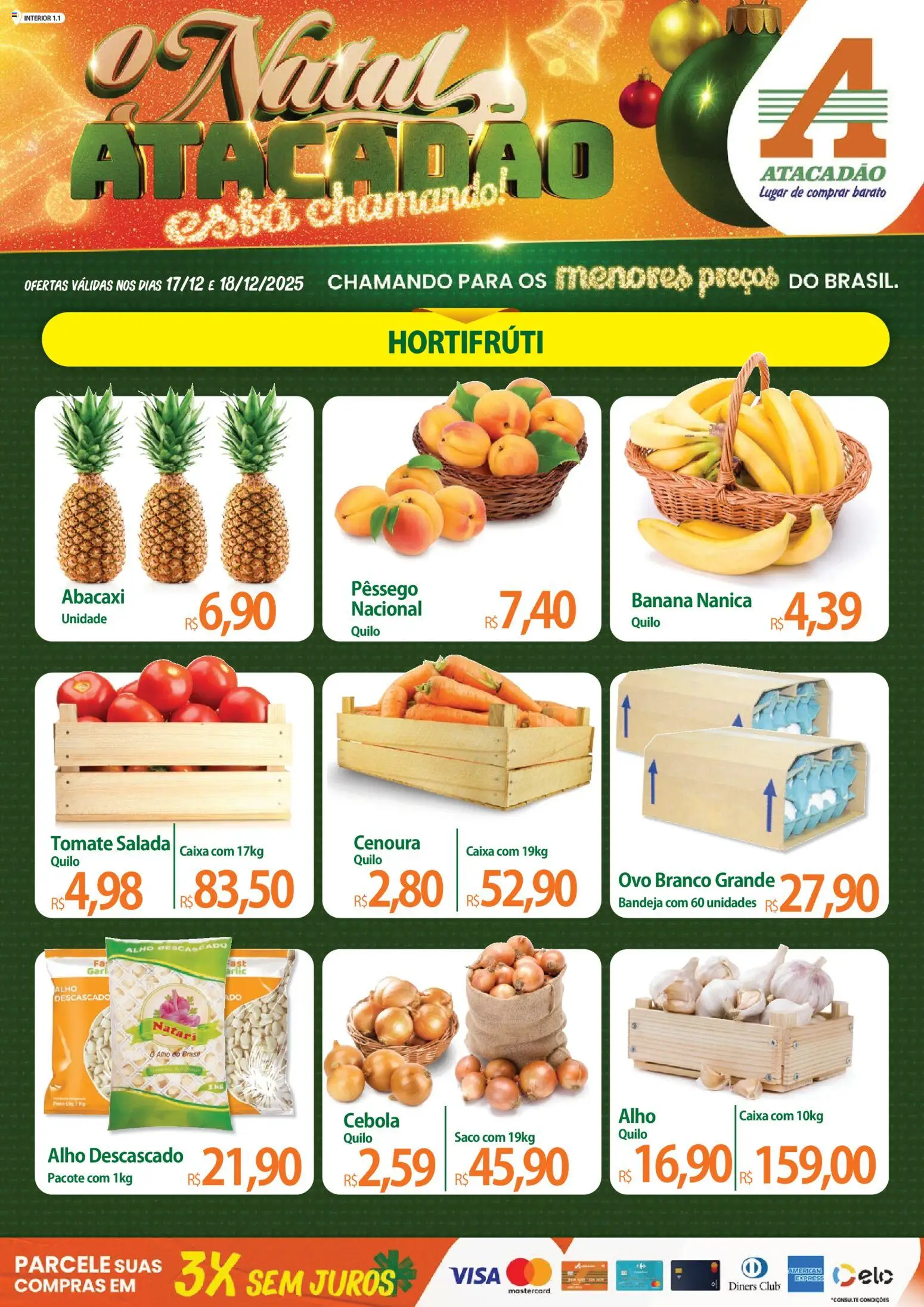 Pré-Visualização do folheto "Ofertas - SP" da loja Atacadão válido a partir de 17/12/2025