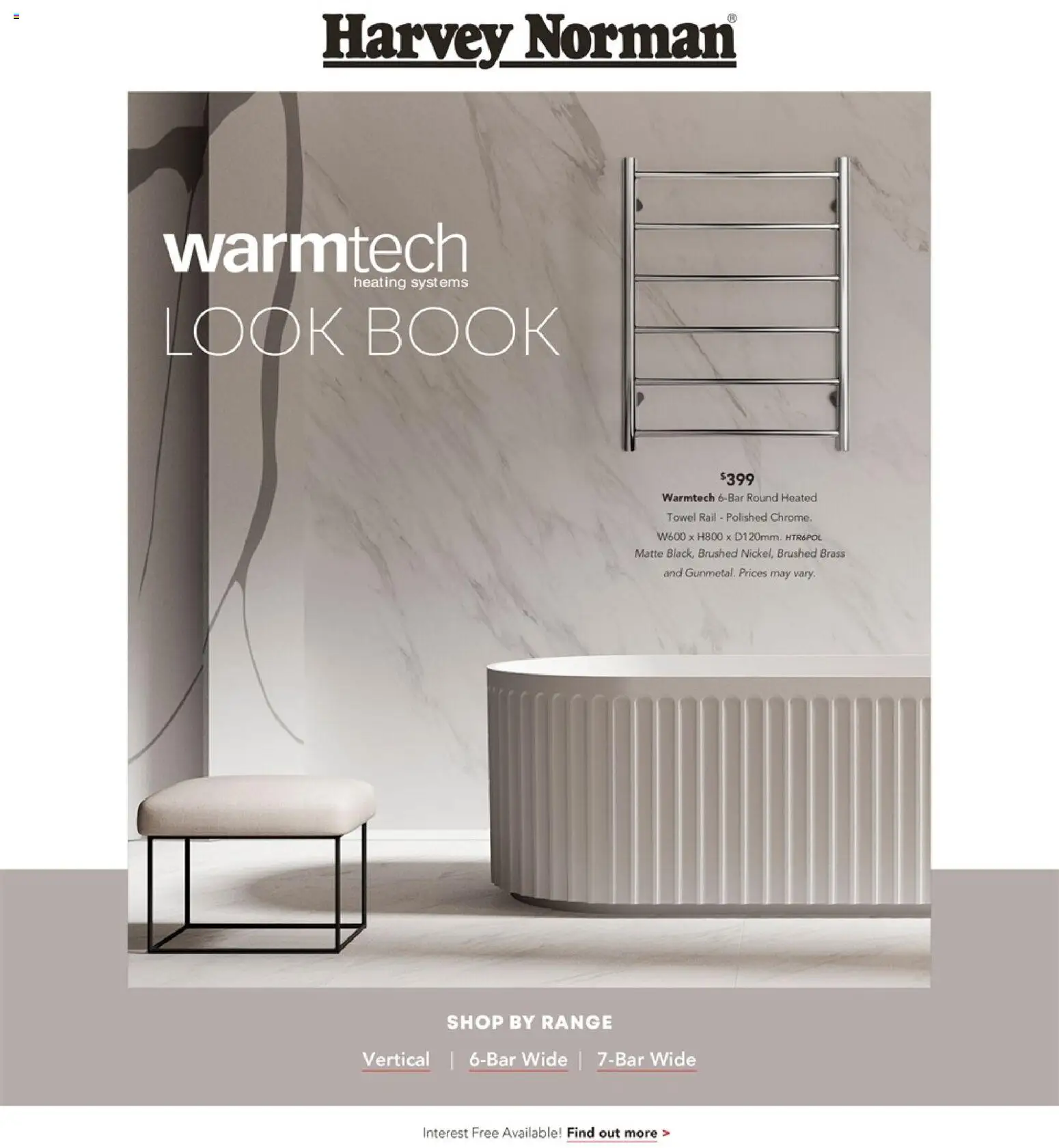 Preview of catalogue Warmtech Look Book from shop Harvey Norman valid 09/02/2026