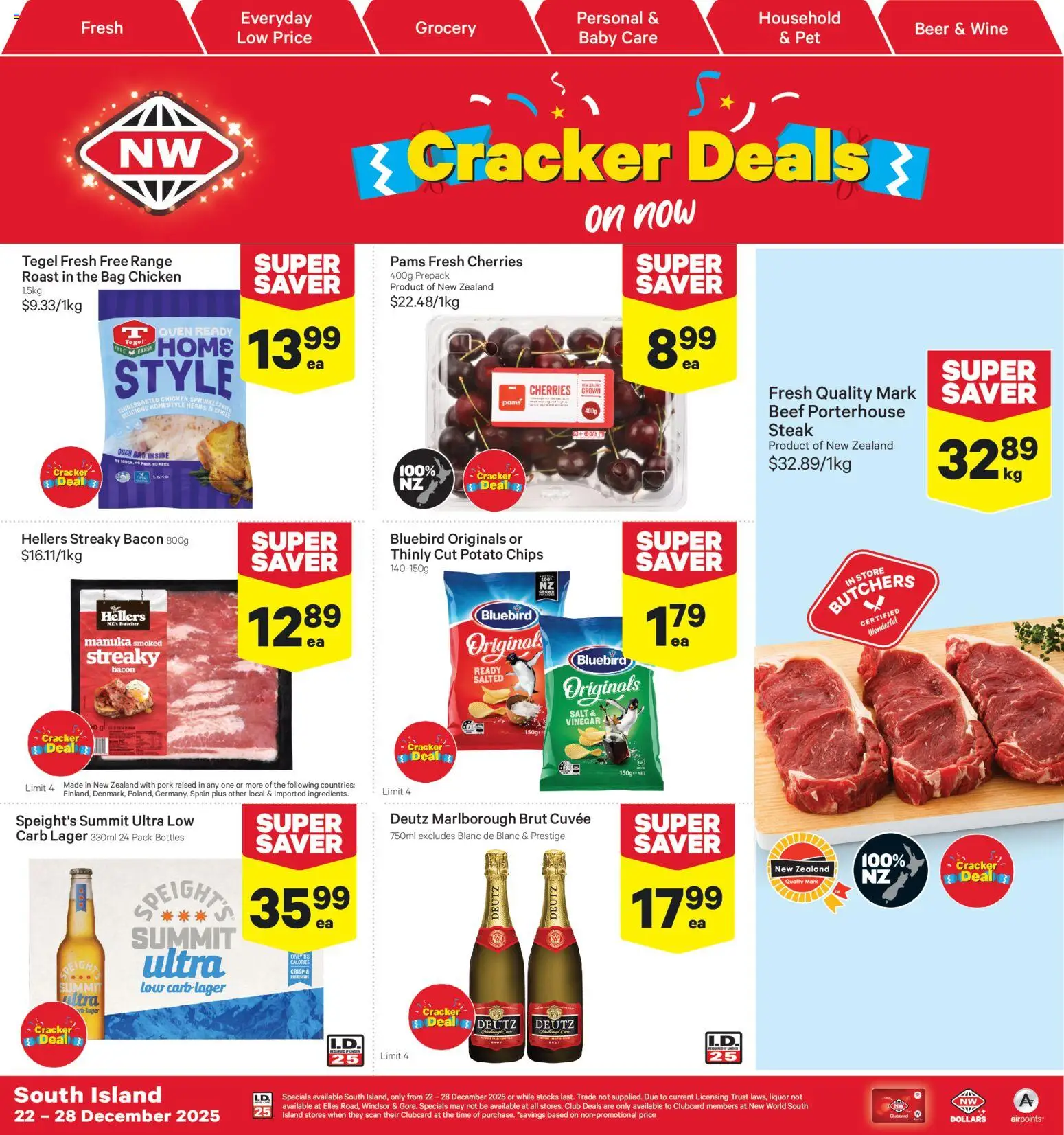 Preview of catalogue Catalogue South Island from shop New World valid 22 Dec 2025