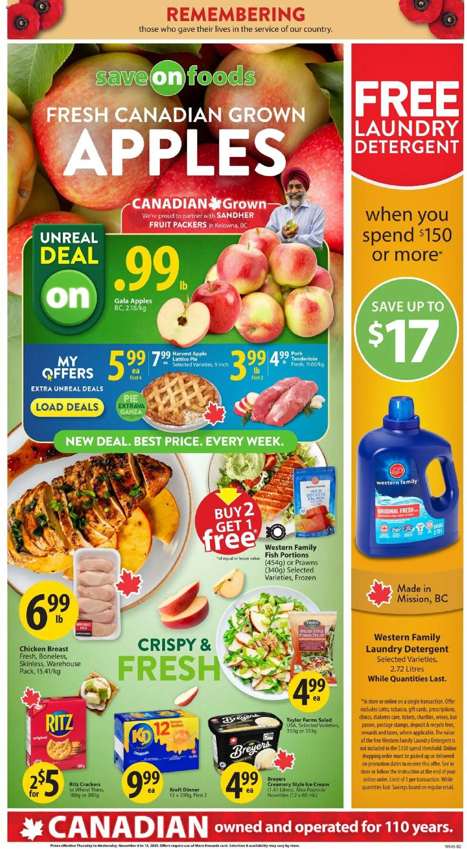 Preview of leaflet Weekly flyer / circulaire from shop Save on foods is valid from Nov 06, 2025