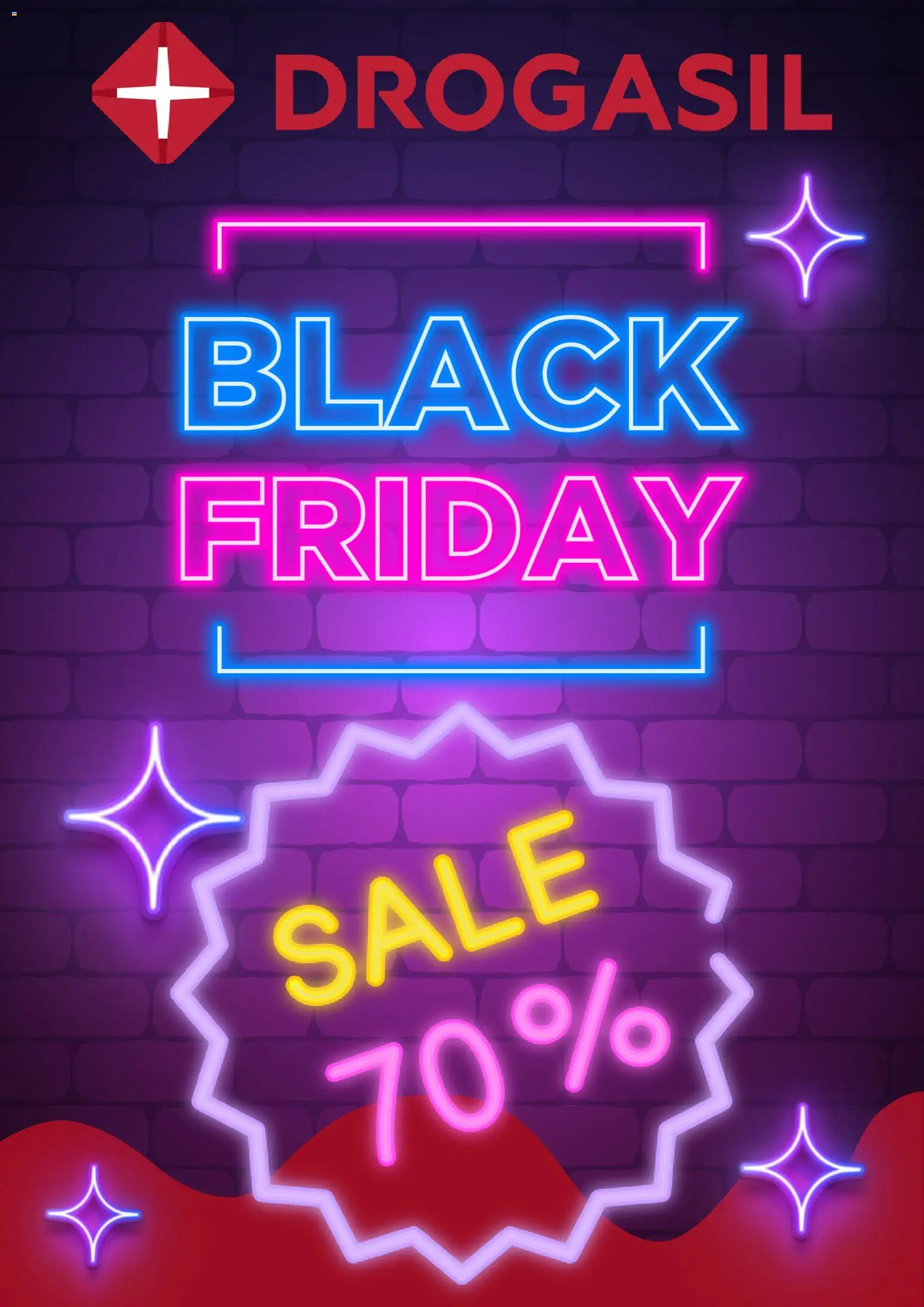 Pré-Visualização do folheto "Black Friday" da loja Drogasil válido a partir de 25/11/2025