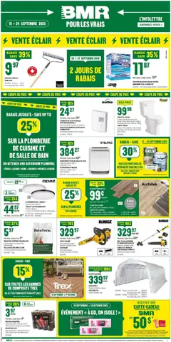 Un aperçu du dépliant Weekly flyer / circulaire du magasin BMR est valide à partir 18 sept. 2025