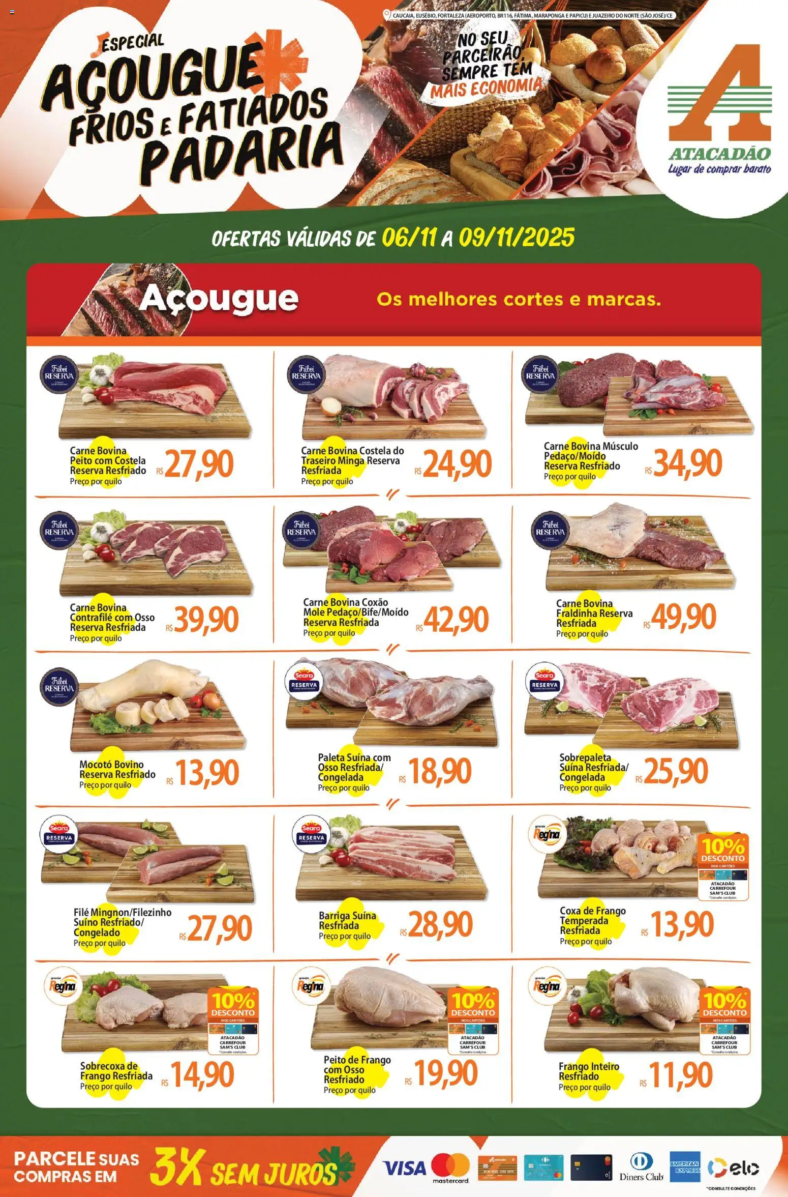 Pré-Visualização do folheto "Ofertas - CE" da loja Atacadão válido a partir de 06/11/2025