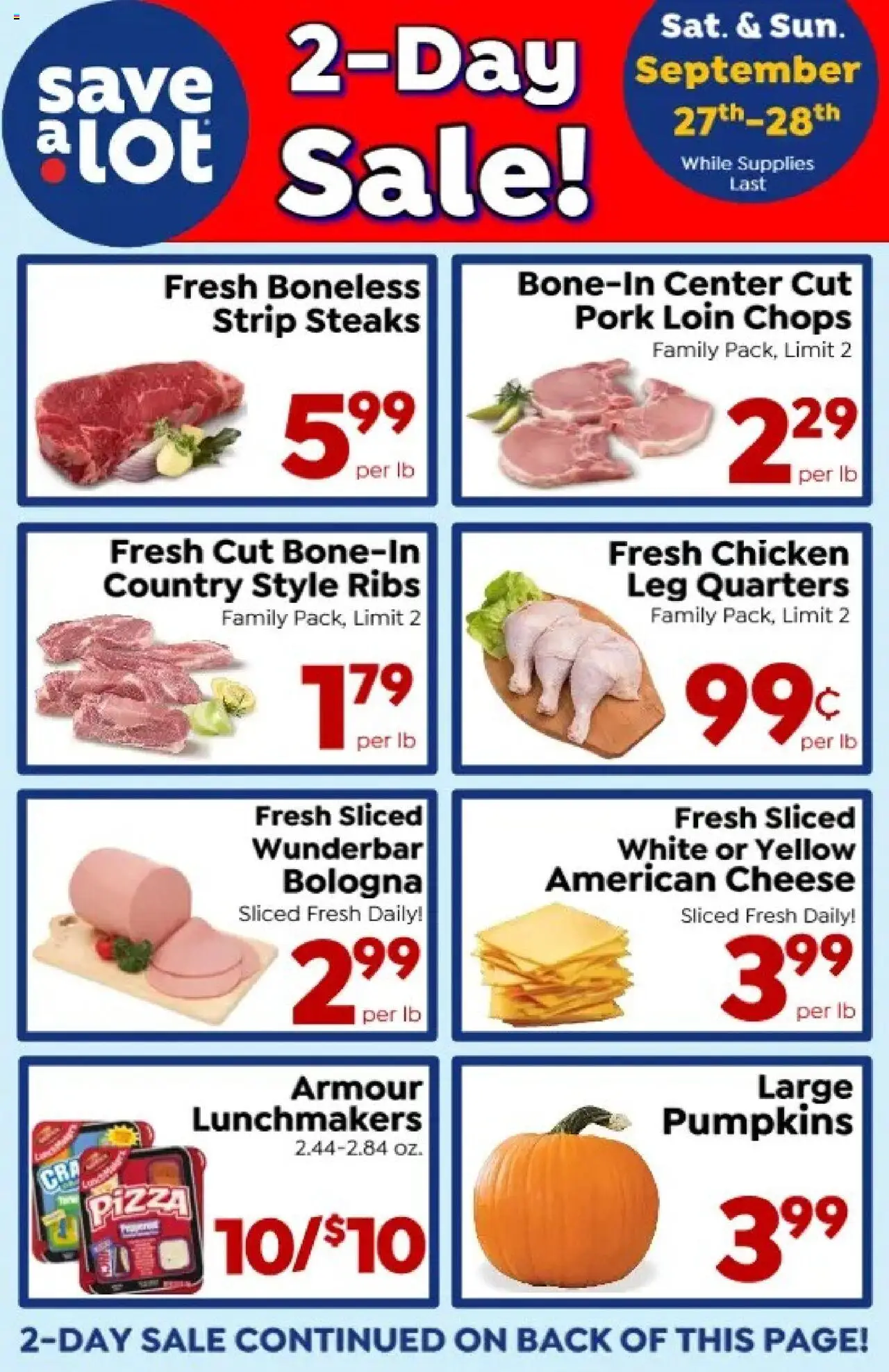 Save a Lot Ad from 09/22/2025 - Flyer - Page number 1
