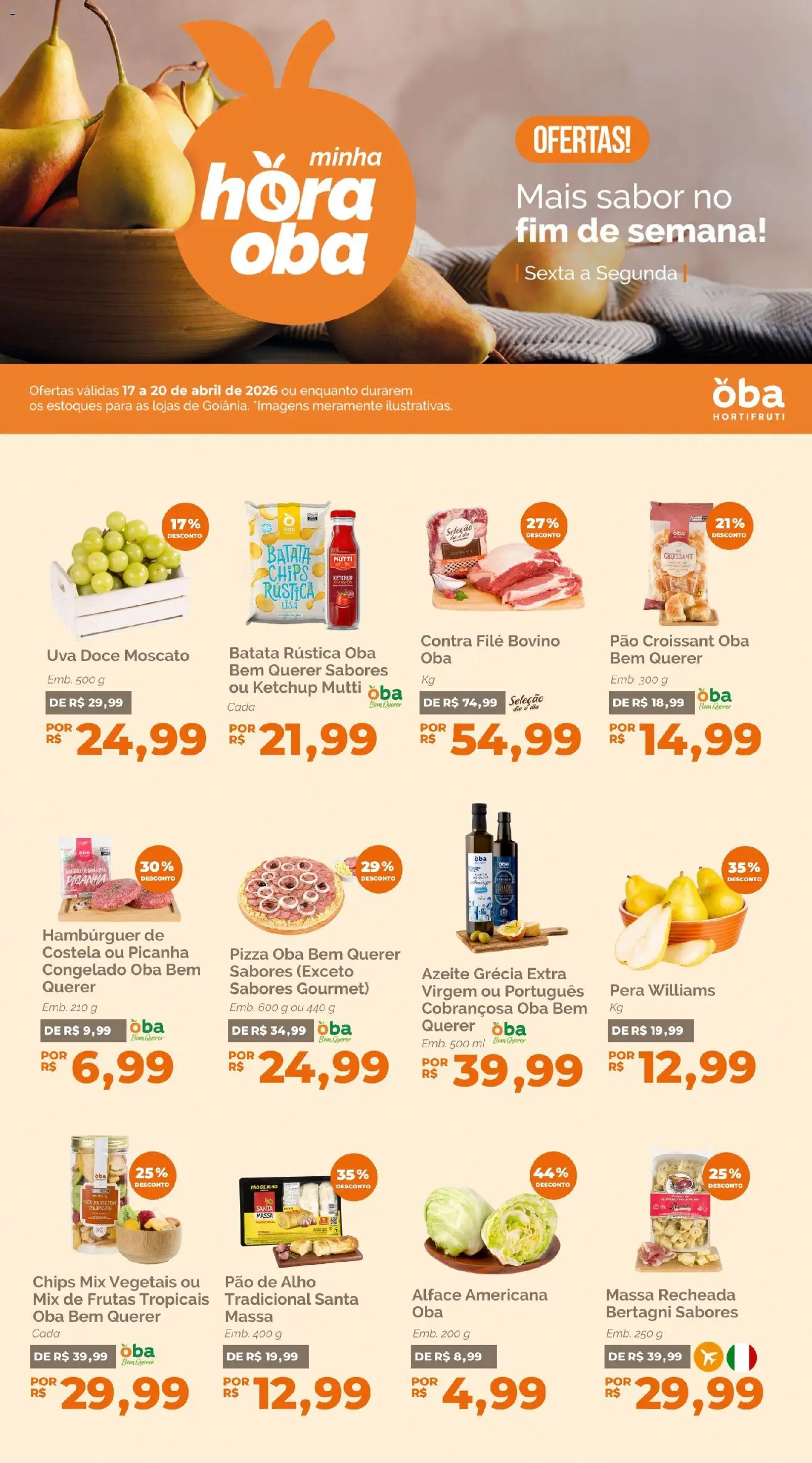 Pré-Visualização do folheto "Oba Hortifruti - Ofertas da semana" da loja Oba Hortifruti válido a partir de 17/04/2026