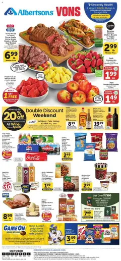 Ad Preview of Vons Weekly Ad from 10/01/2025