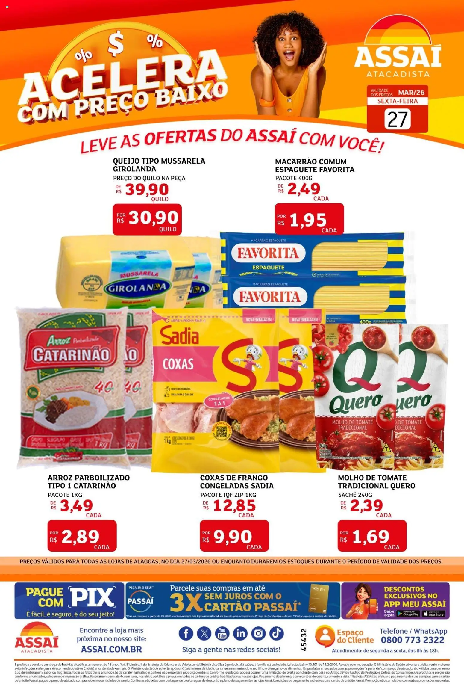 Pré-Visualização do folheto "Assaí Atacadista ofertas - AL" da loja Assaí Atacadista válido a partir de 27/03/2026