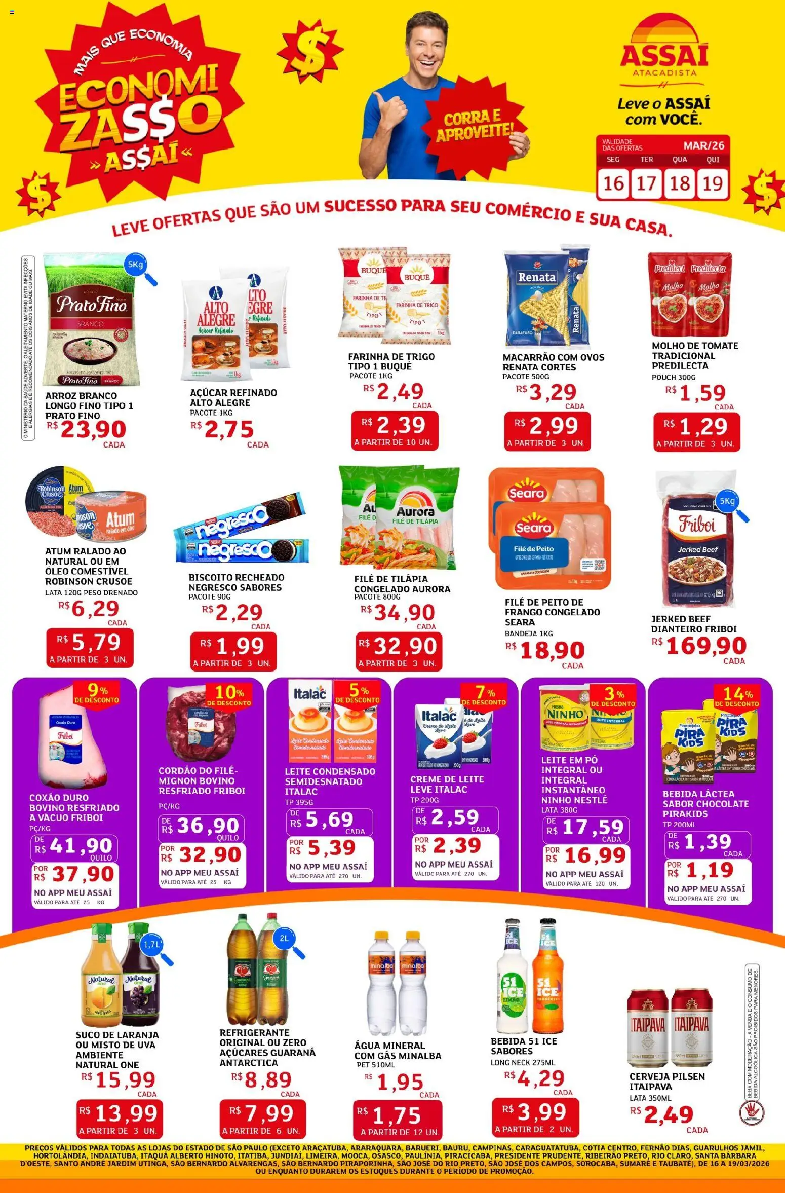 Pré-Visualização do folheto "Assaí Atacadista ofertas - SP" da loja Assaí Atacadista válido a partir de 16/03/2026