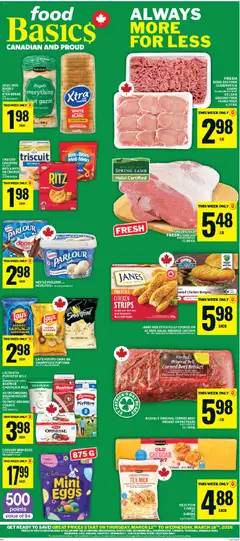 Preview of leaflet Food Basics weekly flyer - Ajax from shop Food Basics is valid from Mar 12, 2026