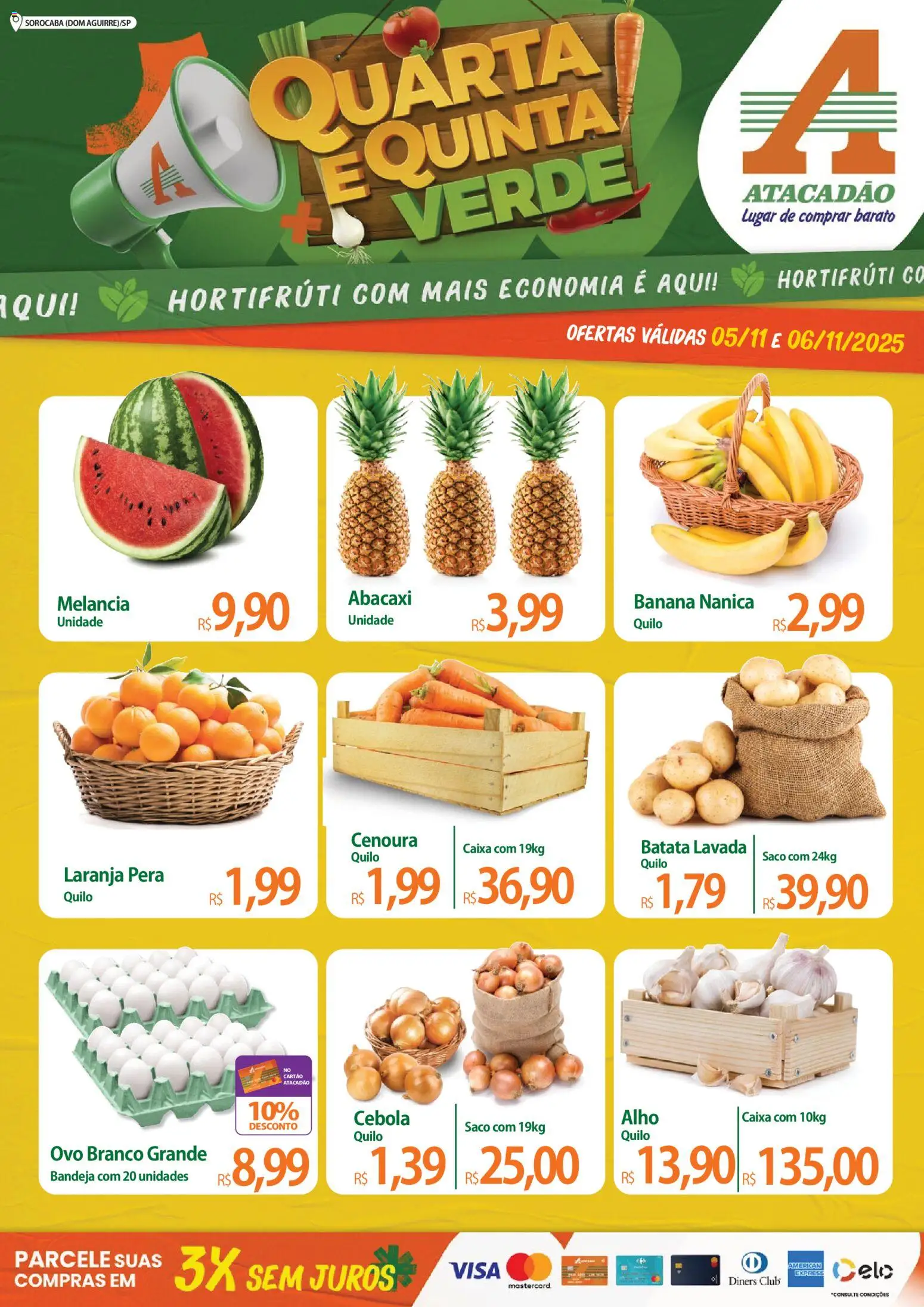 Pré-Visualização do folheto "Ofertas - SP" da loja Atacadão válido a partir de 05/11/2025