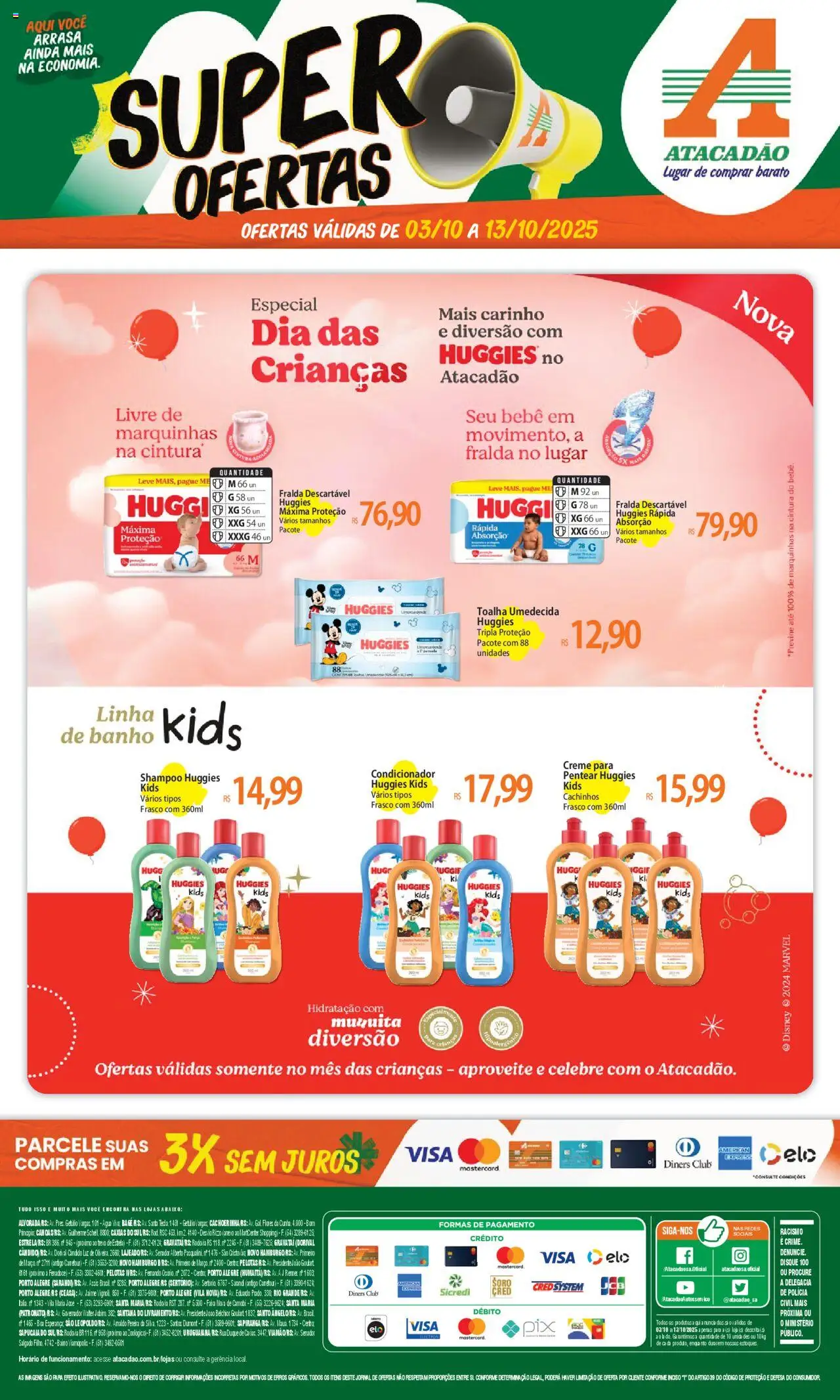 Atacadão folheto "Ofertas - RS" válido a partir de 03/10/2025 - número de página 1