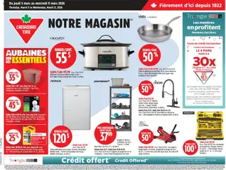 Preview of leaflet Canadian Tire circulaire from shop Canadian Tire is valid from Mar 05, 2026