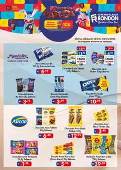 Pré-Visualização do folheto "Supermercados Rondon ofertas Páscoa e Chocolates" da loja Supermercados Rondon válido a partir de 10/03/2026