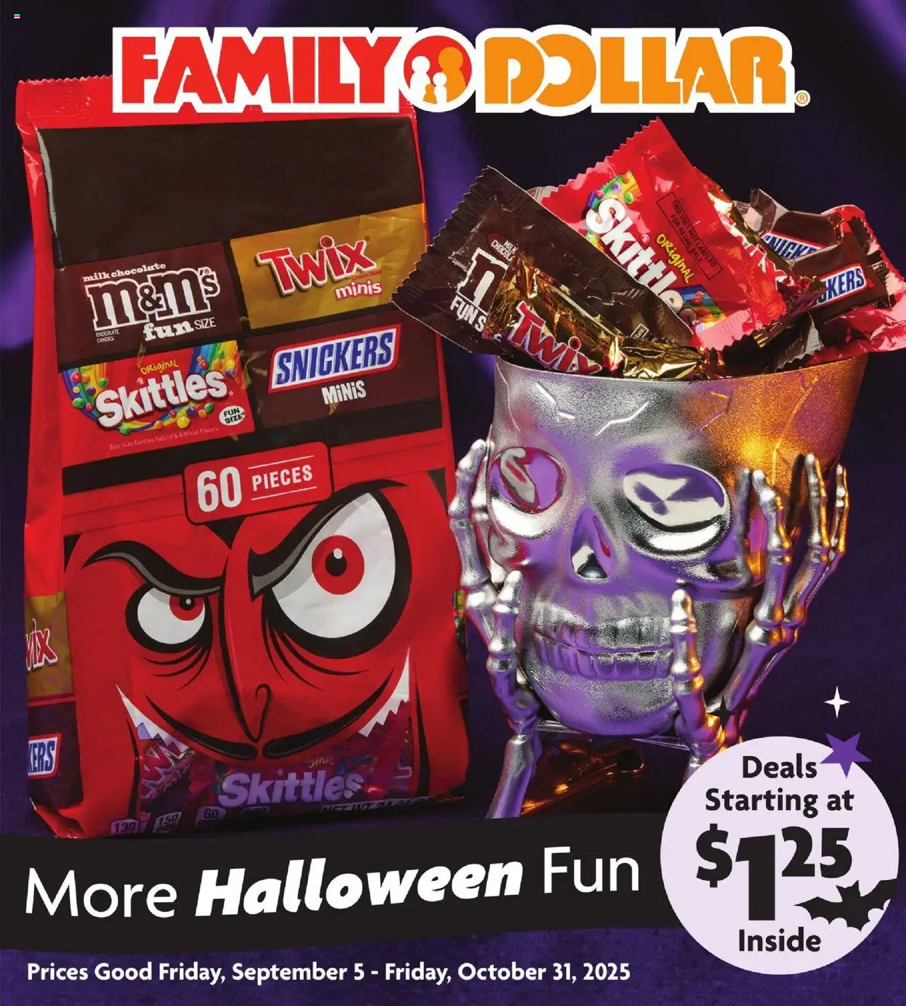 Family Dollar More Halloween Fun from 09/05/2025 - Flyer - Page number 1