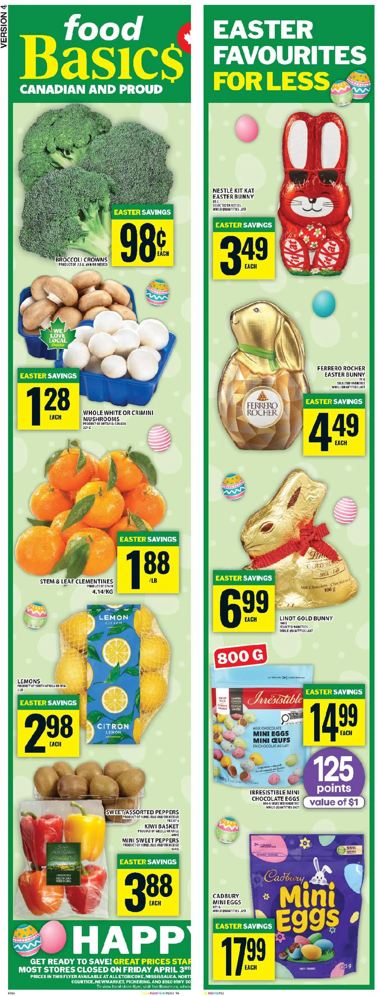 Preview of leaflet Food Basics weekly flyer - Ajax from shop Food Basics is valid from Apr 02, 2026