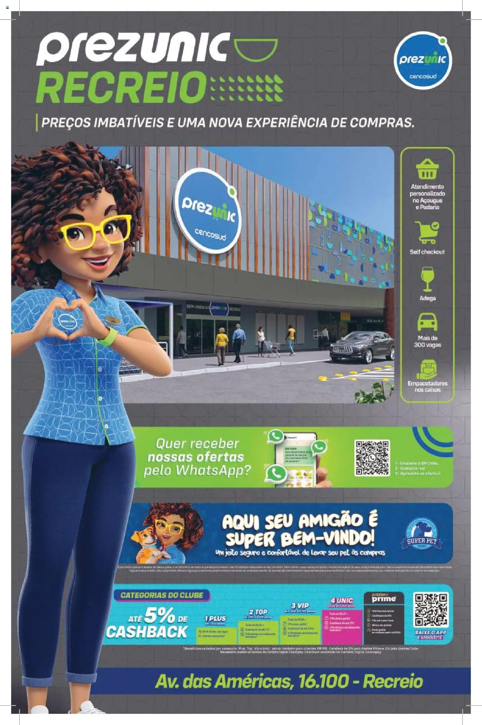 Pré-Visualização do folheto "Encarte Recreio " da loja Prezunic válido a partir de 02/03/2026