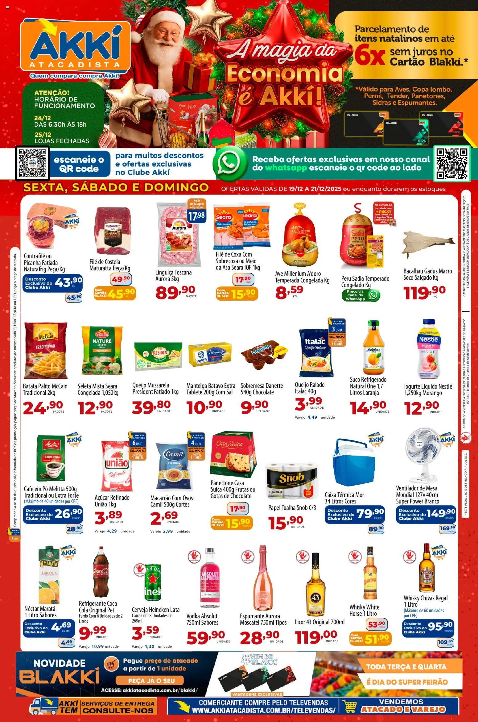 Pré-Visualização do folheto "Ofertas da semana" da loja Akki Atacadista válido a partir de 19/12/2025