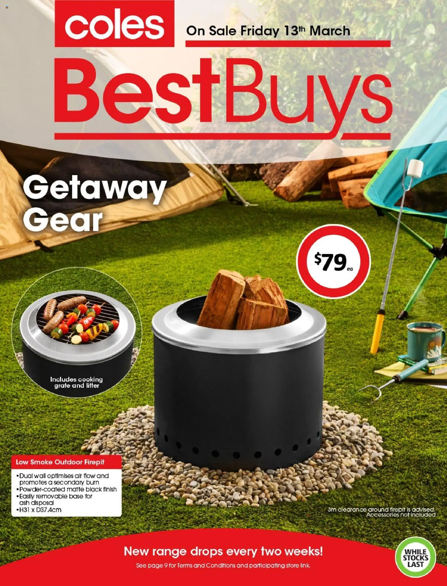 Preview of catalogue Coles Best Buys - Getaway Gear from shop Coles valid 13/03/2026