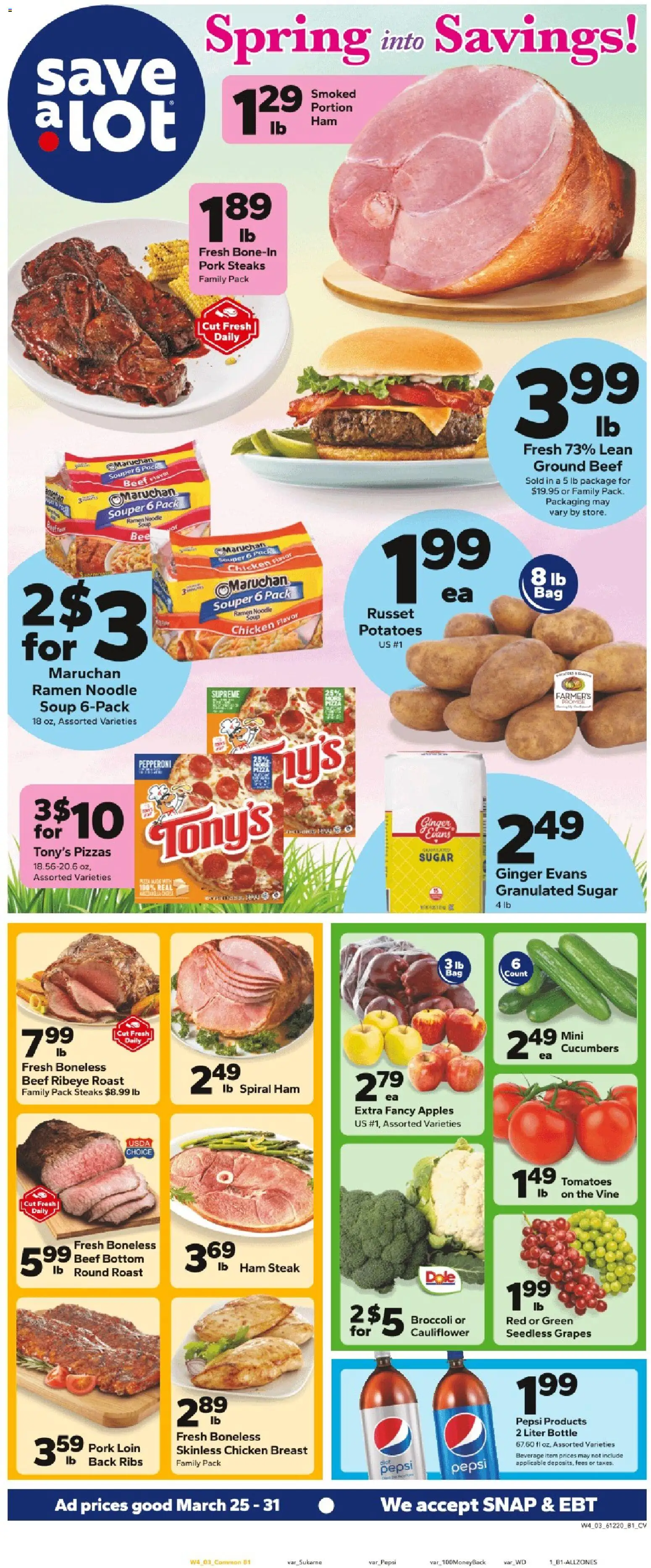 Ad Preview of Save a Lot Save a Lot Weekly Ad from 03/25/2026