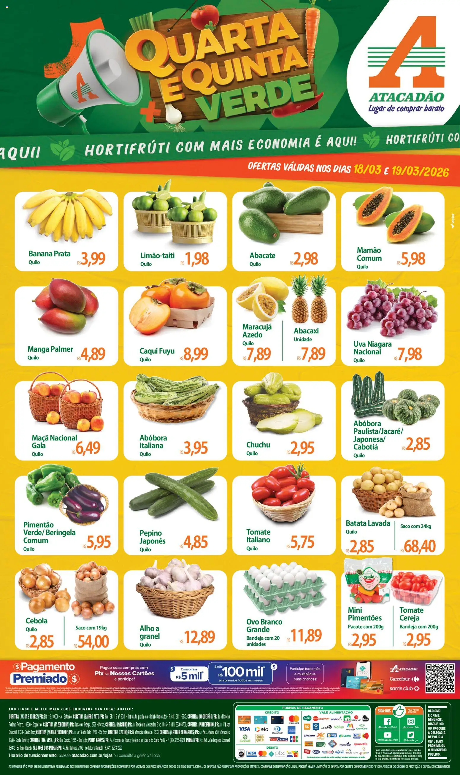 Pré-Visualização do folheto "Atacadão ofertas - PR" da loja Atacadão válido a partir de 18/03/2026