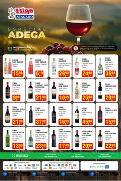 Pré-Visualização do folheto "Ofertas Especial de Vinhos" da loja Higa Atacado válido a partir de 21/08/2025