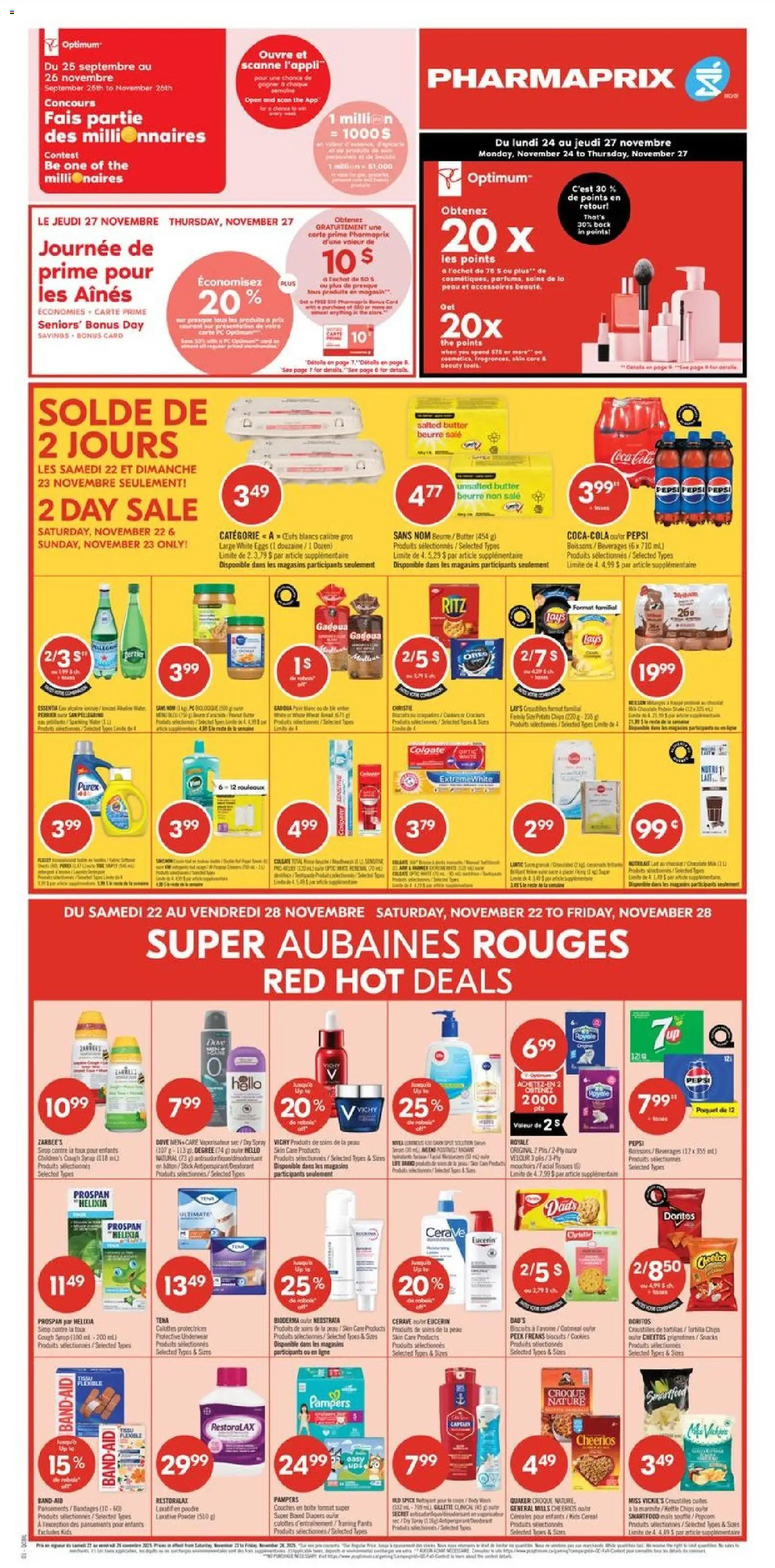 Preview of leaflet Flyer / circulaire from shop Pharmaprix is valid from Nov 22, 2025