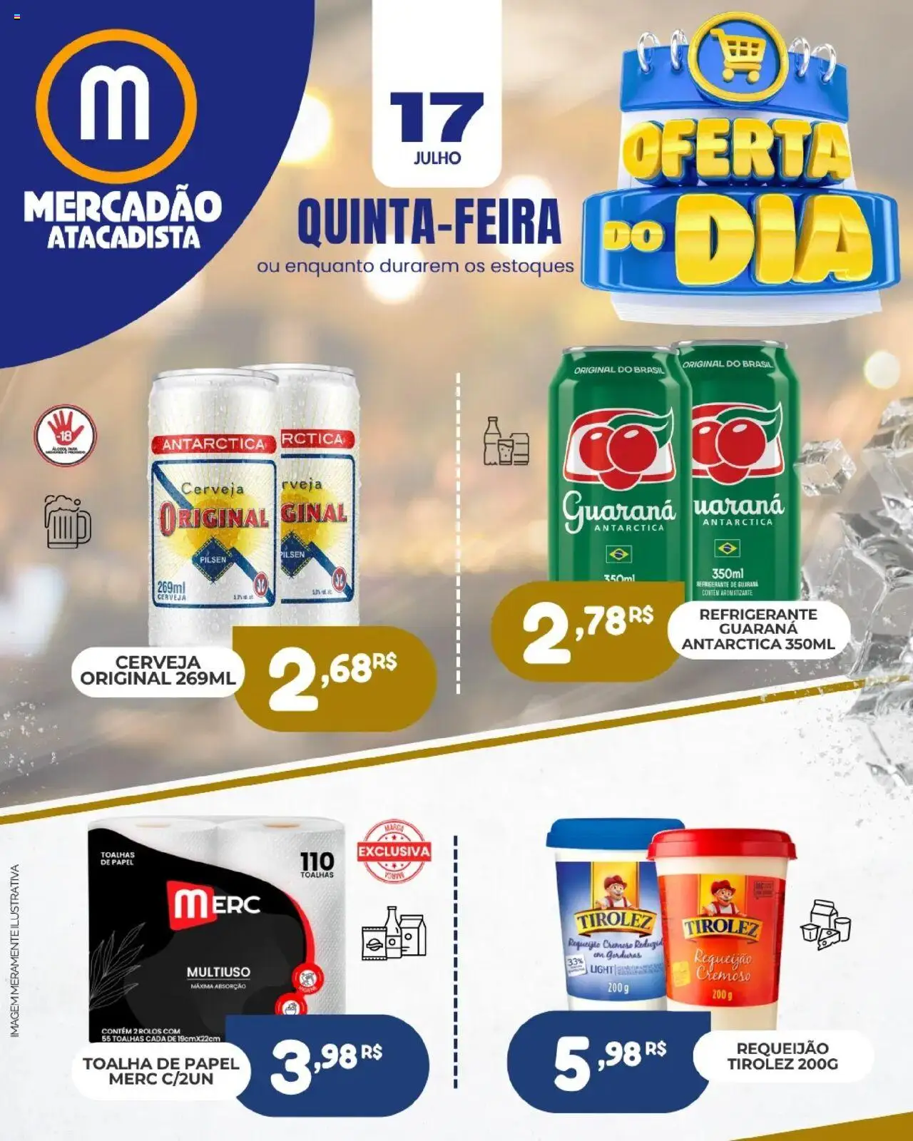 Mercadão Atacadista folheto "Ofertas do Dia" válido a partir de 17/07/2025 - número de página 1
