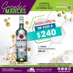 Vista previa las ofertas de la tienda Bodegas Alianza - Catálogo Grandes Marcas desde el 15/12/2025 