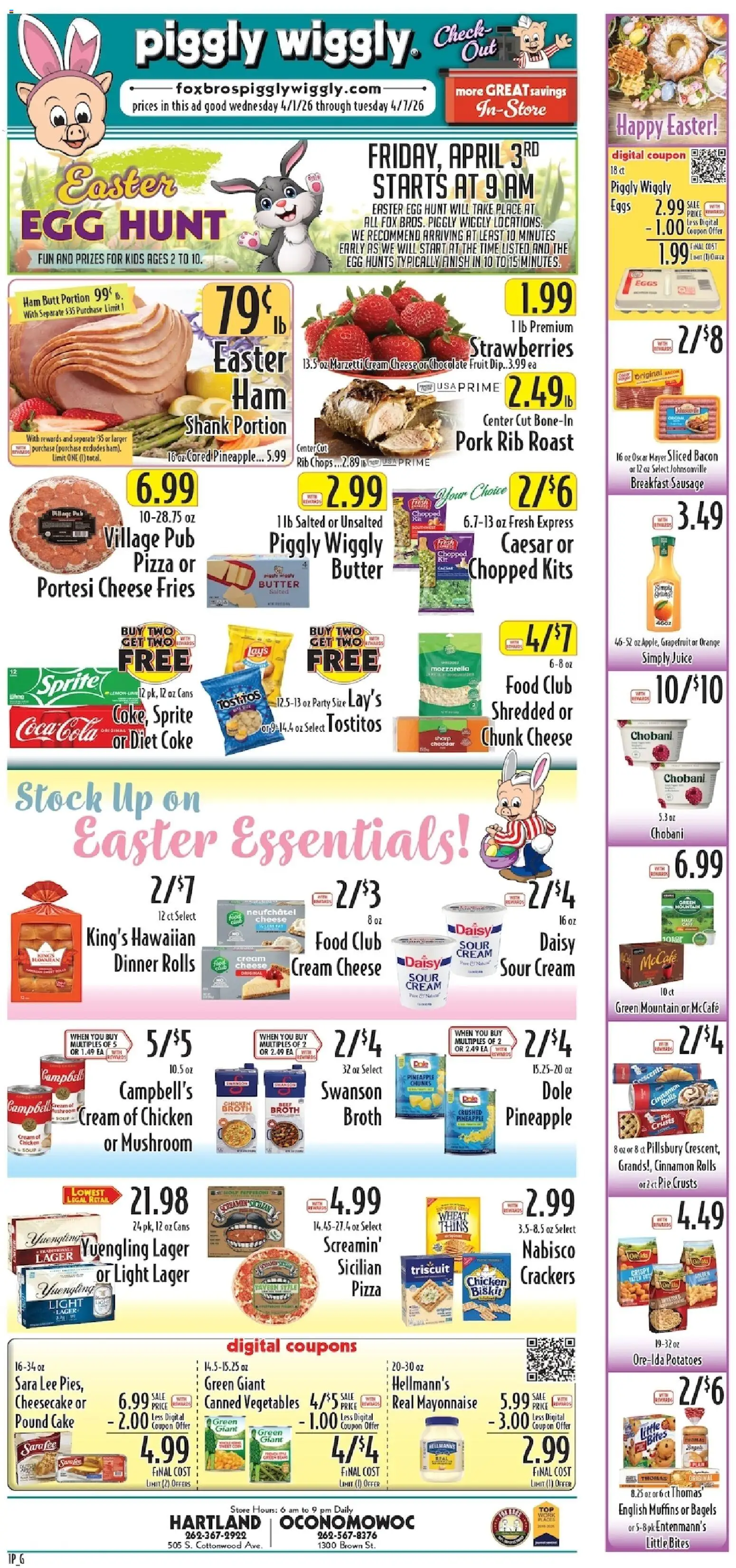 Ad Preview of Piggly Wiggly Piggly Wiggly Weekly Ad from 04/01/2026