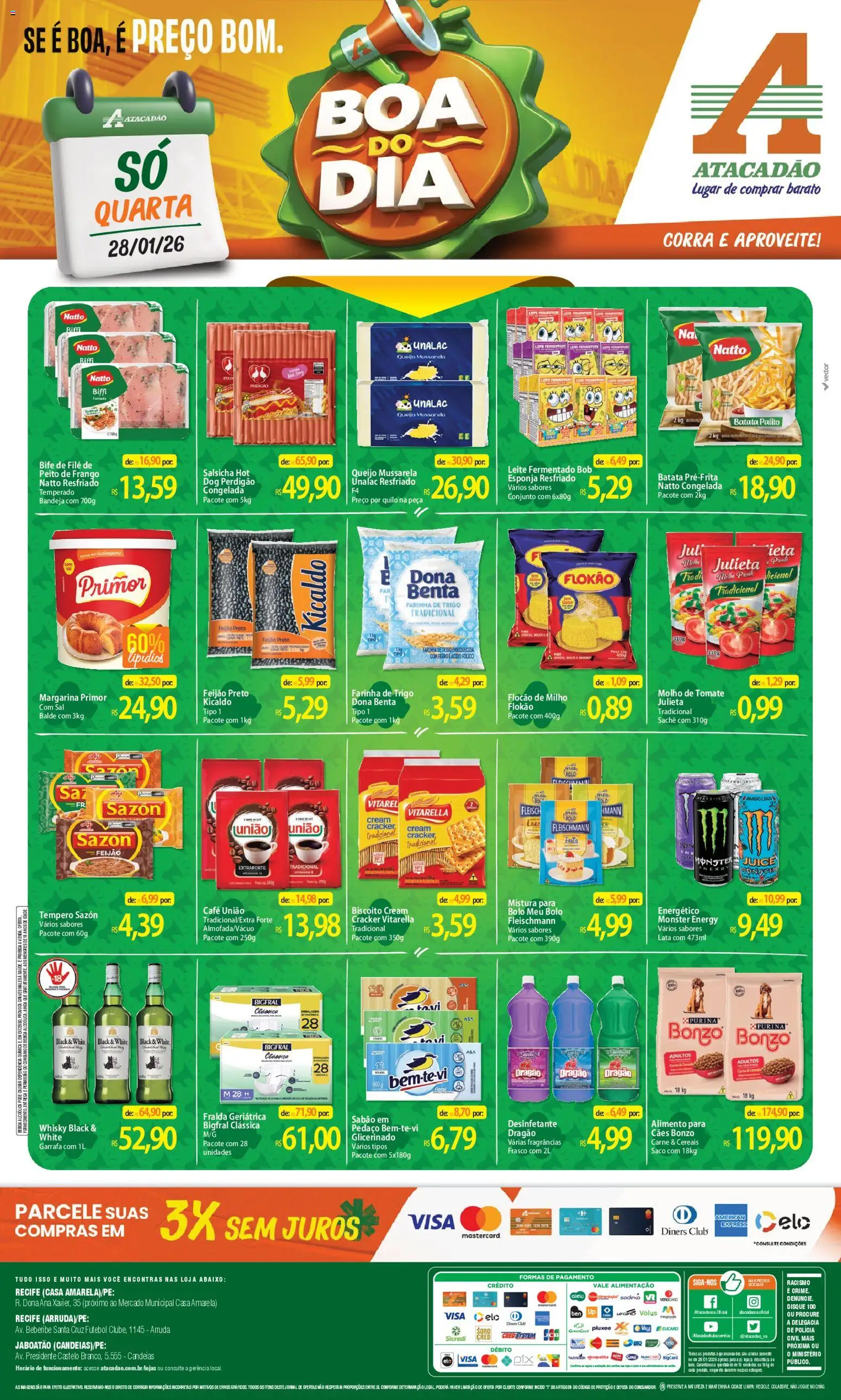 Pré-Visualização do folheto "Ofertas - PE" da loja Atacadão válido a partir de 28/01/2026