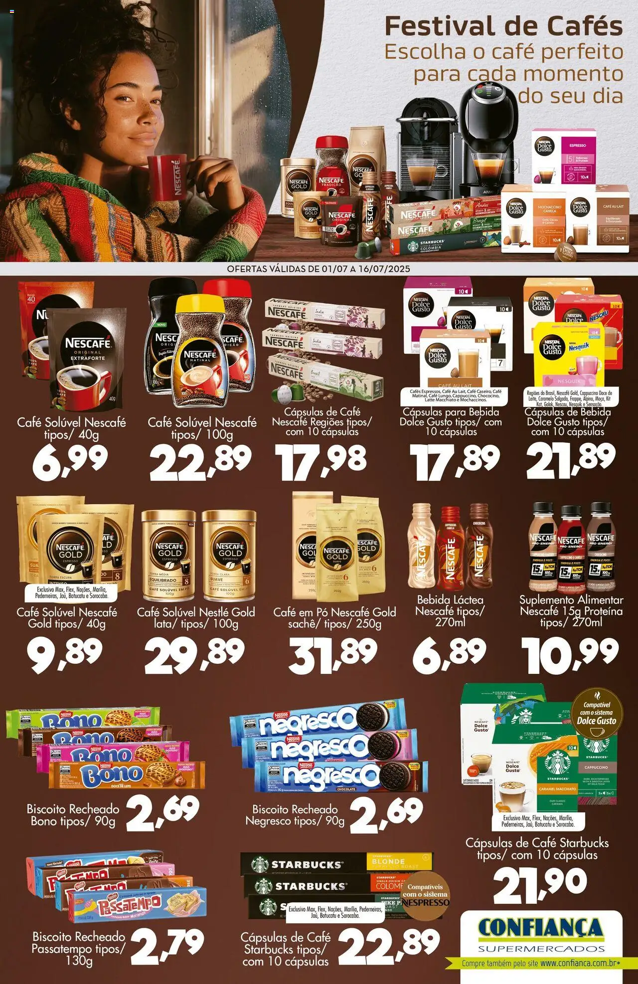 Confiança folheto "Ofertas Nestlé" válido a partir de 01/07/2025 - número de página 1
