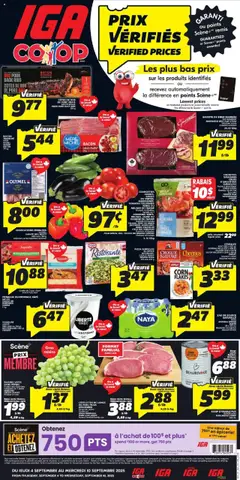 Un aperçu du dépliant New Brunswick du magasin IGA est valide à partir 4 sept. 2025