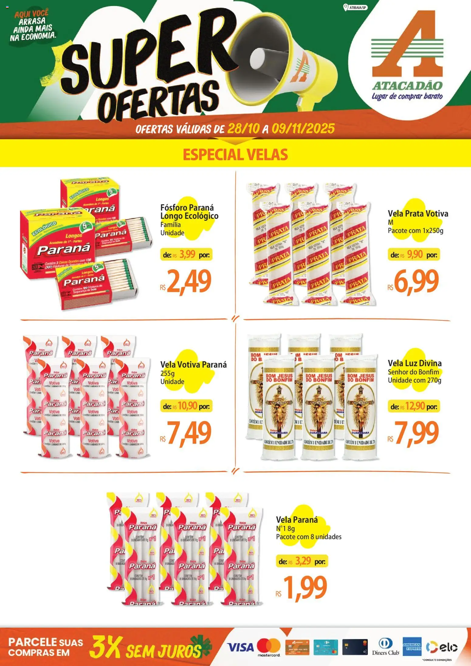 Pré-Visualização do folheto "Ofertas - SP" da loja Atacadão válido a partir de 28/10/2025