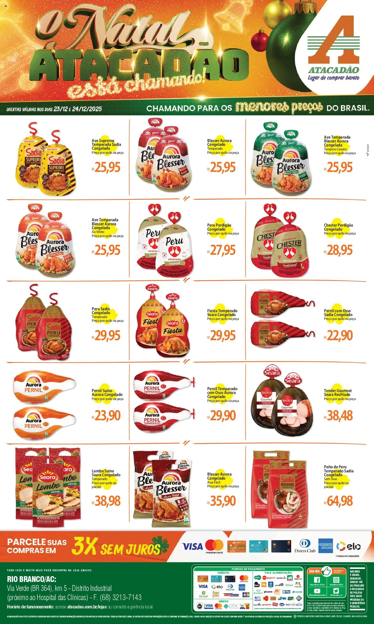 Pré-Visualização do folheto "Ofertas - AC" da loja Atacadão válido a partir de 23/12/2025
