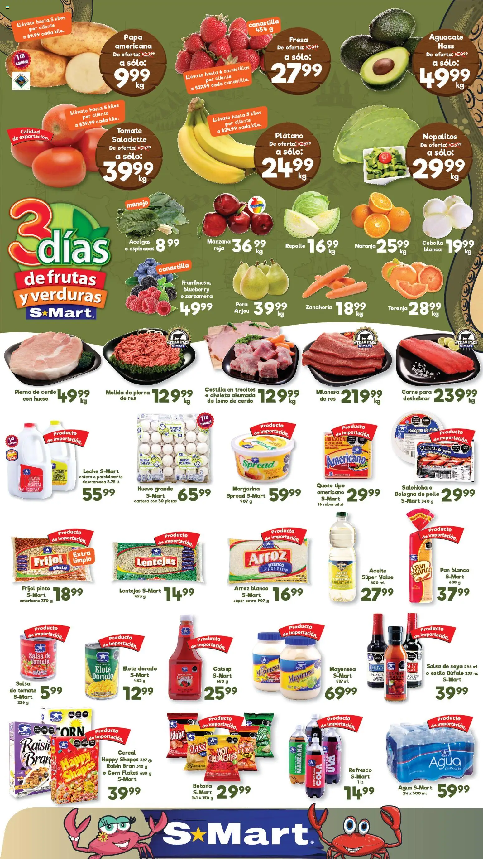 Vista previa las ofertas de la tienda S-Mart - S-Mart folleto Ofertas de feria Juárez desde el 10/03/2026 