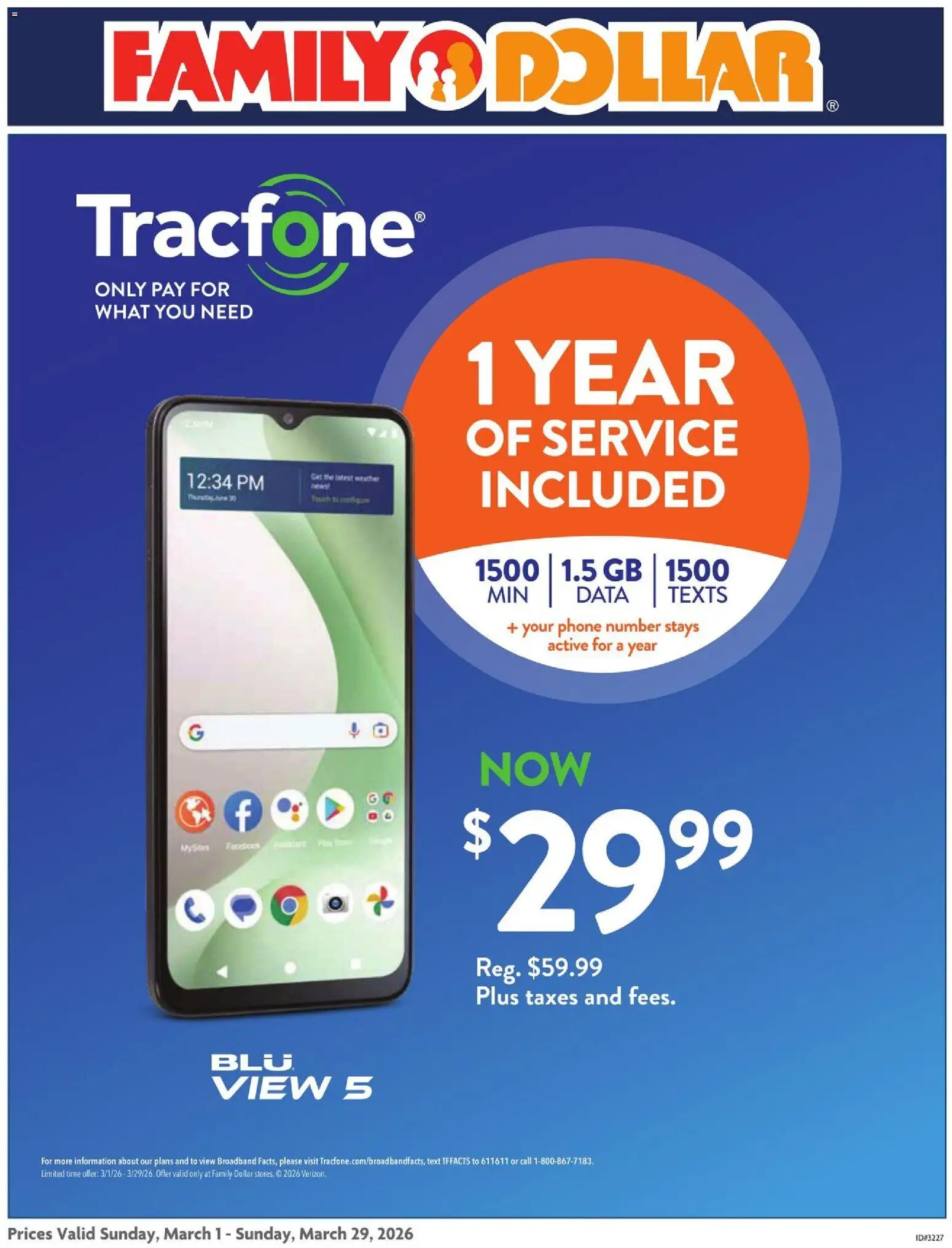 Ad Preview of Family Dollar AT&T/Tracfone - TX from 03/01/2026
