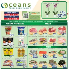 Preview of leaflet Weekly flyer / circulaire from shop Oceans is valid from Nov 07, 2025