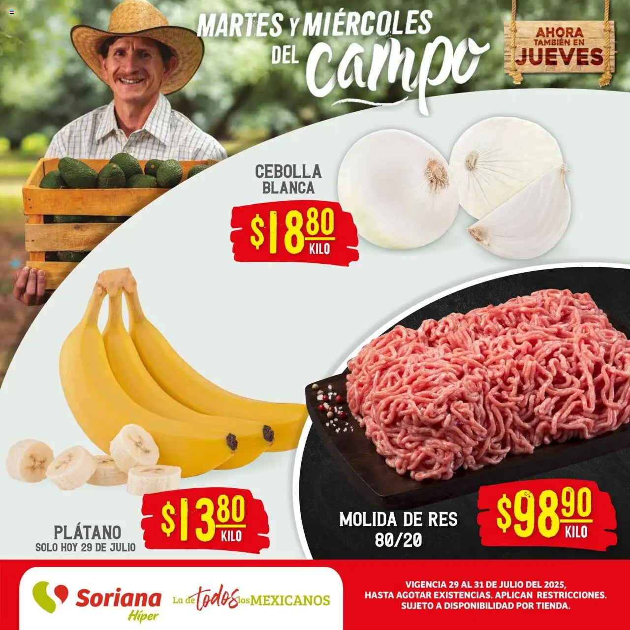 Martes y Miércoles del Campo Híper: Juárez Soriana y sus promociones válidas desde el 29/07/2025 - Número de página 1