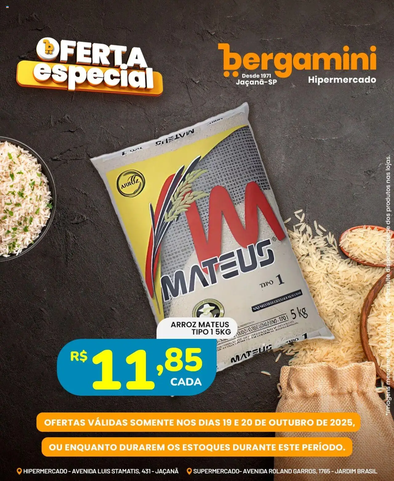 Supermercado Bergamini folheto "Ofertas da semana" válido a partir de 19/10/2025 - número de página 1