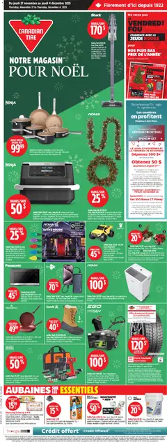 Preview of leaflet Circulaire from shop Canadian Tire is valid from Nov 27, 2025