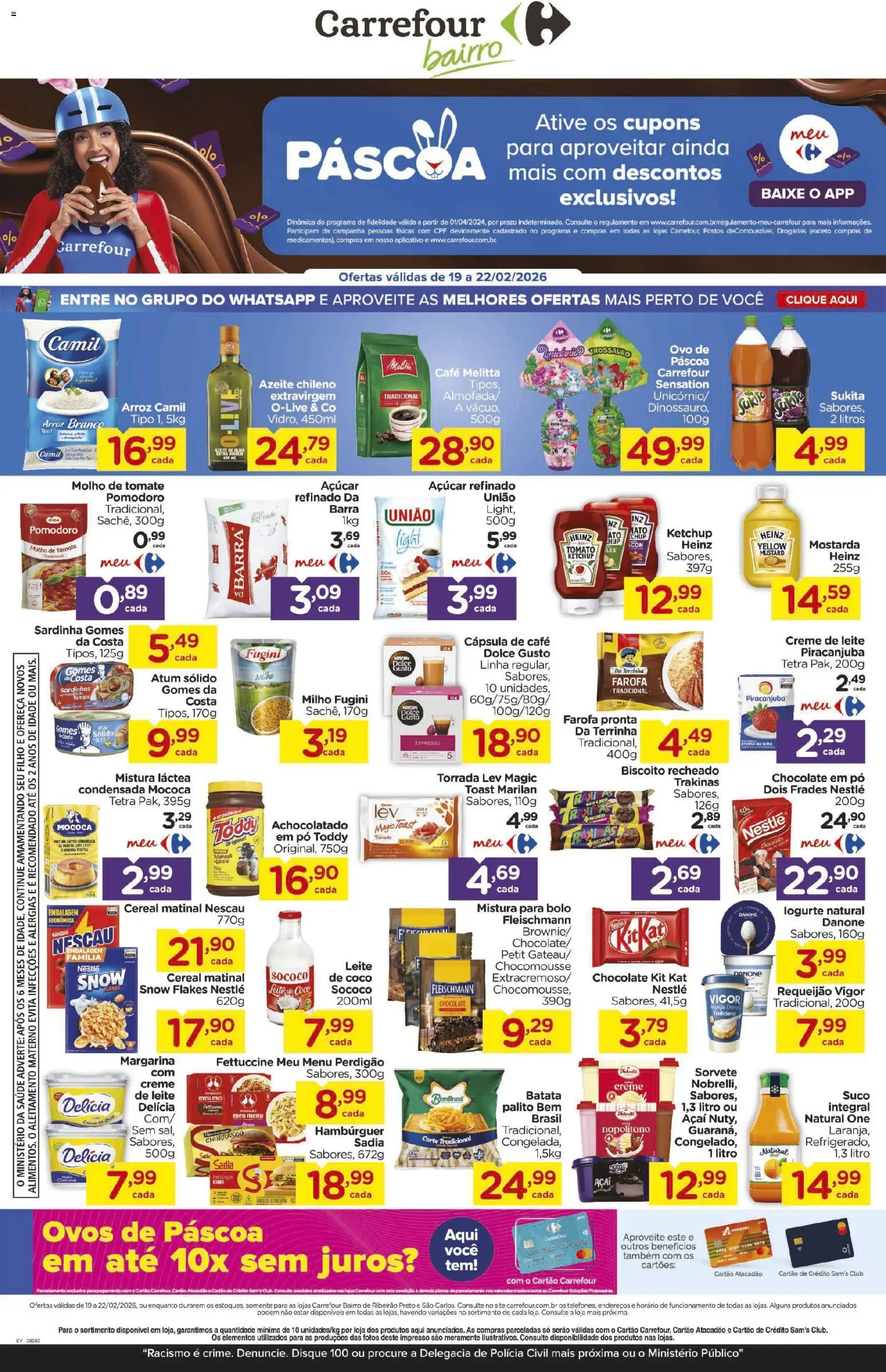 Pré-Visualização do folheto "Ofertas FDS" da loja Carrefour Bairro válido a partir de 19/02/2026