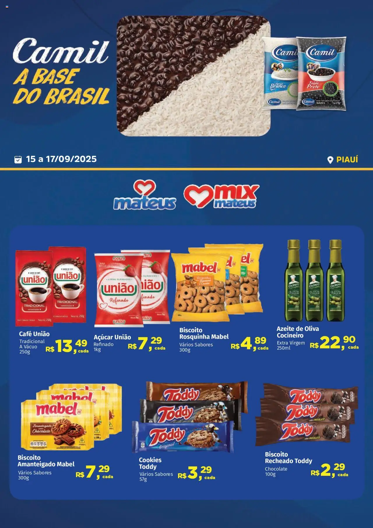 Mateus folheto "Ofertas Exclusivo Camil" válido a partir de 15/09/2025 - número de página 1