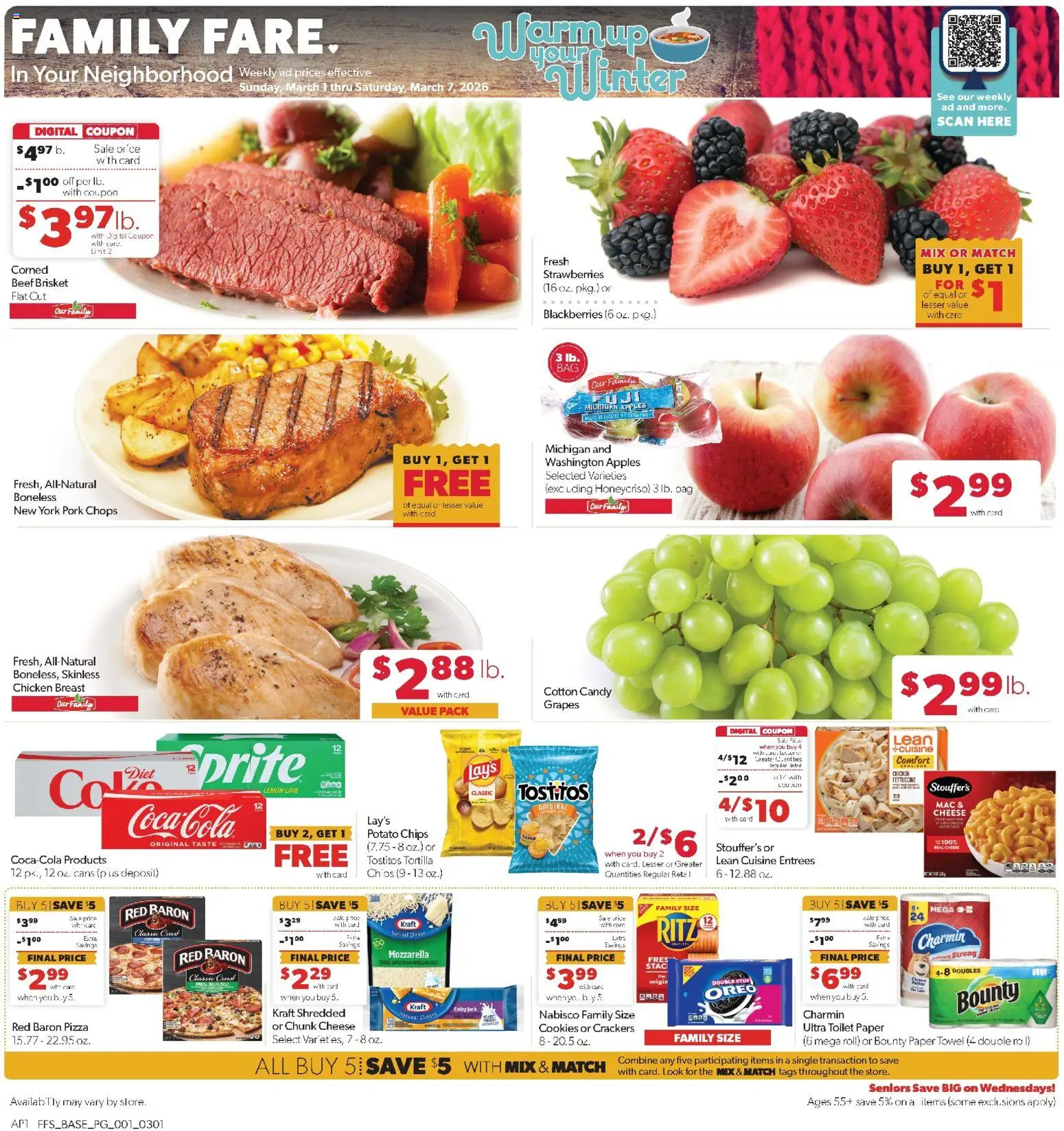 Ad Preview of Family Fare Weekly Ad - MI from 03/01/2026